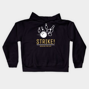 Strike- Bowling Kids Hoodie